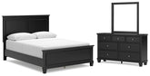 Hoover Furniture Outlet - Ashley Furniture - Lanolee Queen Panel Bed, Dresser and Mirror - Queen Panel Bed, Dresser and Mirror - B687B7