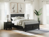 Hoover Furniture Outlet - Ashley Furniture - Lanolee Queen Panel Storage Bed - Queen Panel Storage Bed - B687B17
