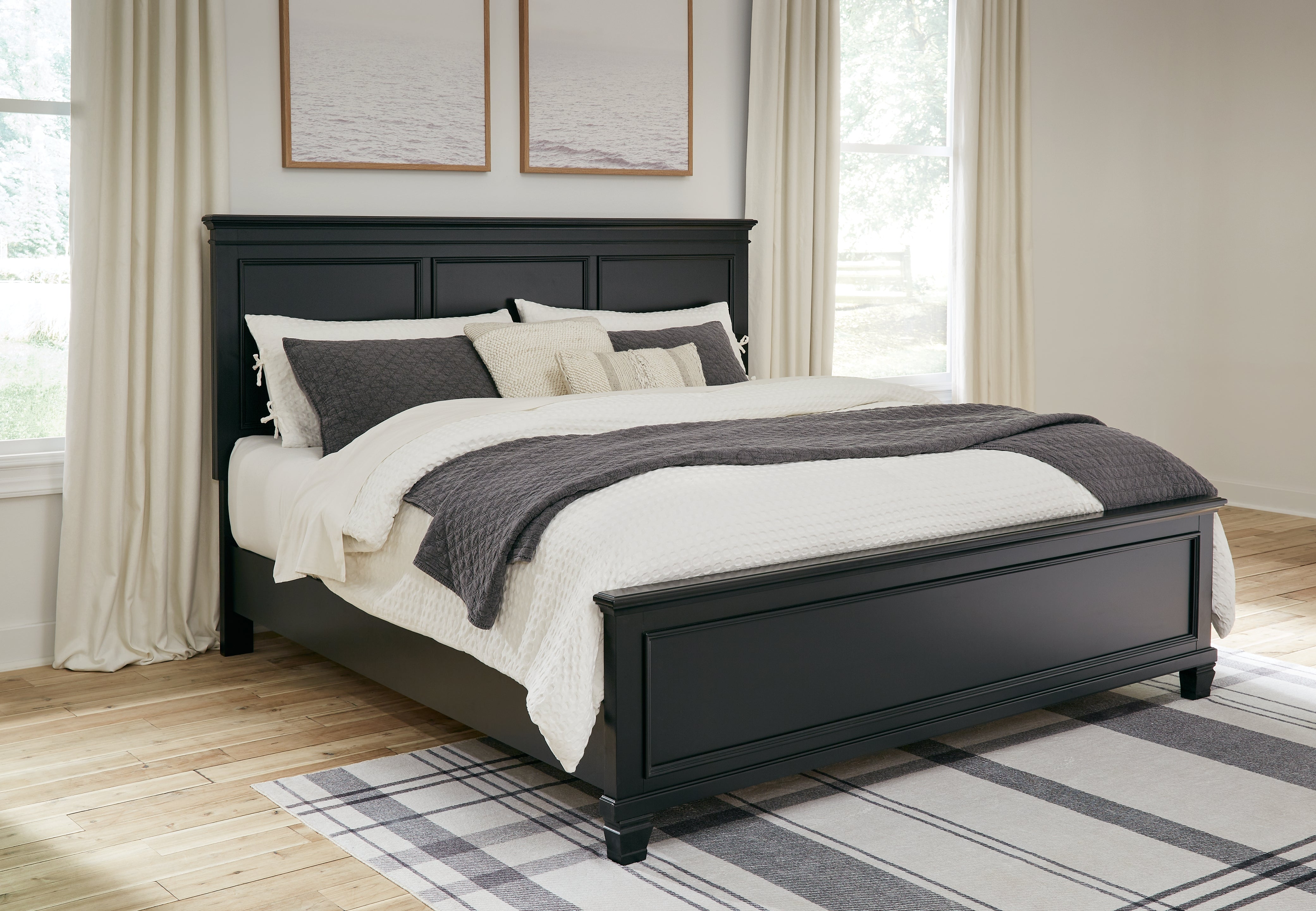 Hoover Furniture Outlet - Ashley Furniture - Lanolee King Panel Bed - King Panel Bed - B687B8