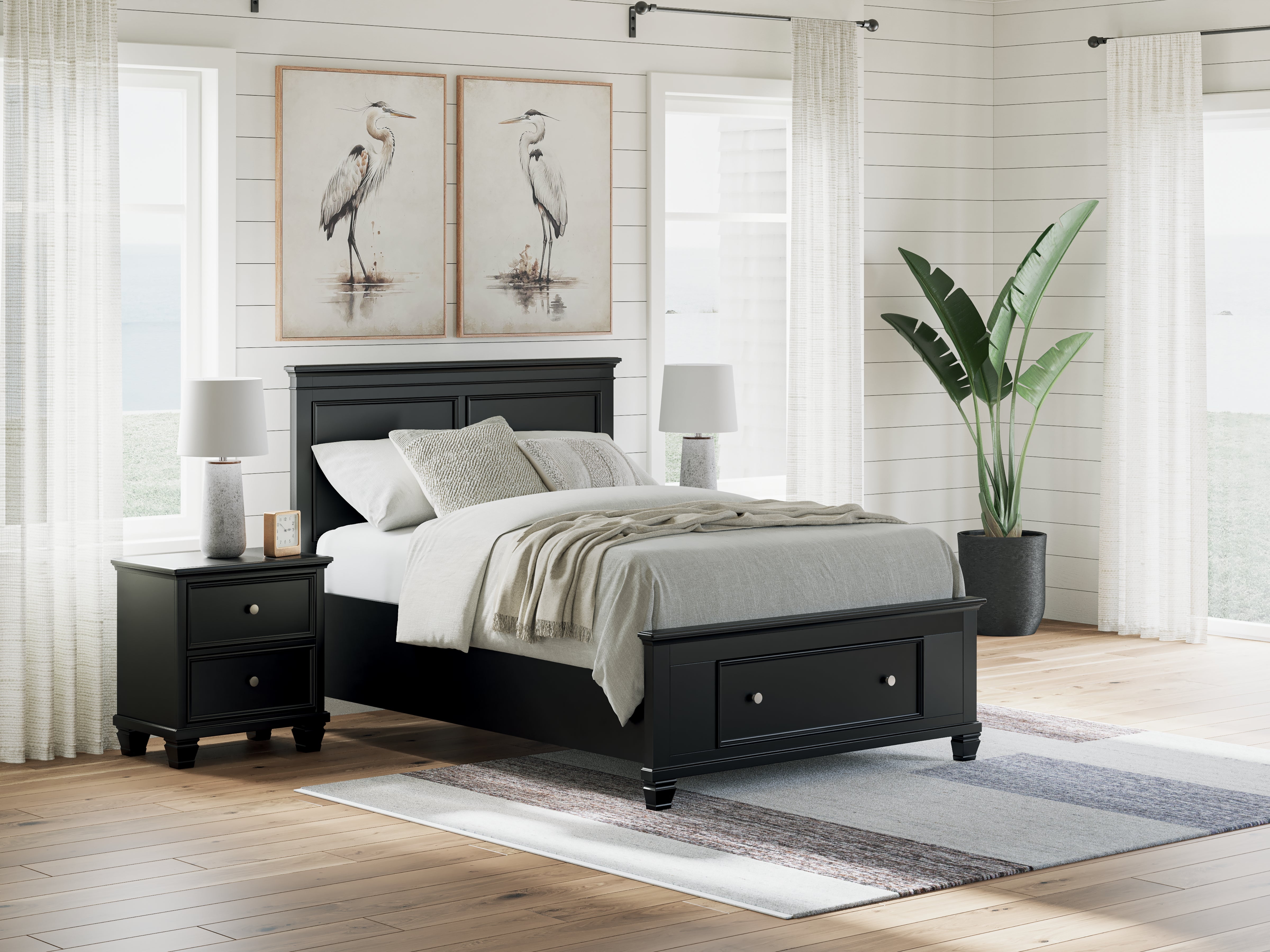 Hoover Furniture Outlet - Ashley Furniture - Lanolee Full Panel Storage Bed - Full Panel Storage Bed - B687B22