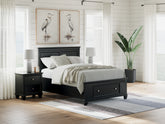 Hoover Furniture Outlet - Ashley Furniture - Lanolee Full Panel Storage Bed - Full Panel Storage Bed - B687B22