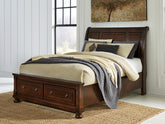 Hoover Furniture Outlet - Ashley Furniture - Porter Queen Sleigh Storage Bed - Queen Sleigh Storage Bed - B697B43