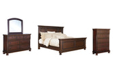 Hoover Furniture Outlet - Ashley Furniture - Porter King Panel Bed, Dresser, Mirror and Chest - King Panel Bed, Dresser, Mirror and Chest - B697B37