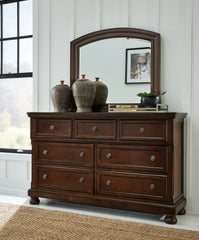 Hoover Furniture Outlet - Ashley Furniture - Porter Dresser and Mirror - Dresser and Mirror - B697B1
