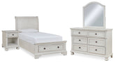 Hoover Furniture Outlet - Ashley Furniture - Robbinsdale Twin Storage Bed, Dresser, Mirror and Nightstand - Twin Storage Bed, Dresser, Mirror and Nightstand - B742B36
