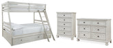 Hoover Furniture Outlet - Ashley Furniture - Robbinsdale Twin over Full Bunk Bed, Dresser and Chest - Twin over Full Bunk Bed, Dresser and Chest - B742B32