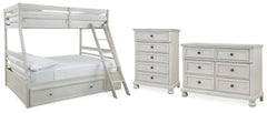 Hoover Furniture Outlet - Ashley Furniture - Robbinsdale Twin over Full Bunk Bed, Dresser and Chest - Twin over Full Bunk Bed, Dresser and Chest - B742B32
