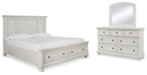 Hoover Furniture Outlet - Ashley Furniture - Robbinsdale Queen Panel Storage Bed, Dresser and Mirror - Queen Panel Storage Bed, Dresser and Mirror - B742B30