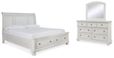 Hoover Furniture Outlet - Ashley Furniture - Robbinsdale King Sleigh Storage Bed, Dresser and Mirror - King Sleigh Storage Bed, Dresser and Mirror - B742B29