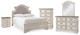 Hoover Furniture Outlet - Ashley Furniture - Realyn Full Panel Bed, Dresser, Mirror, Chest and Nightstand - Full Panel Bed, Dresser, Mirror, Chest and Nightstand - B743B81