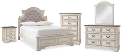 Hoover Furniture Outlet - Ashley Furniture - Realyn Full Panel Bed, Dresser, Mirror, Chest and Nightstand - Full Panel Bed, Dresser, Mirror, Chest and Nightstand - B743B81