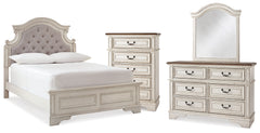Hoover Furniture Outlet - Ashley Furniture - Realyn Full Panel Bed, Dresser, Mirror and Chest - Full Panel Bed, Dresser, Mirror and Chest - B743B80