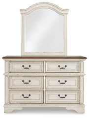Realyn Full Panel Bed, Dresser, Mirror and Nightstand