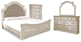 Hoover Furniture Outlet - Ashley Furniture - Realyn Queen Panel Bed, Dresser, Mirror and Chest - Queen Panel Bed, Dresser, Mirror and Chest - B743B28