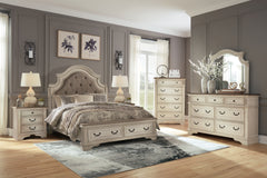 Hoover Furniture Outlet - Ashley Furniture - Realyn Queen Upholstered Storage Bed - Queen Upholstered Storage Bed - B743B18
