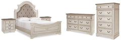 Hoover Furniture Outlet - Ashley Furniture - Realyn Queen Panel Bed, Dresser, Chest and 2 Nightstands - Queen Panel Bed, Dresser, Chest and 2 Nightstands - B743B45