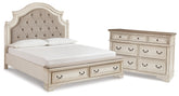 Hoover Furniture Outlet - Ashley Furniture - Realyn King Panel Storage Bed and Dresser - King Panel Storage Bed and Dresser - B743B74