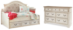 Hoover Furniture Outlet - Ashley Furniture - Realyn Twin Storage Day Bed and Dresser - Twin Storage Day Bed and Dresser - B743B43