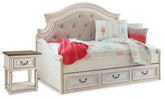 Hoover Furniture Outlet - Ashley Furniture - Realyn Twin Storage Day Bed and Nightstand - Twin Storage Day Bed and Nightstand - B743B71