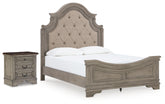 Hoover Furniture Outlet - Ashley Furniture - Lodenbay Queen Panel Bed and Nightstand - Queen Panel Bed and Nightstand - B751B12