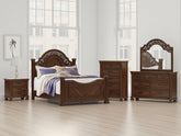 Hoover Furniture Outlet - Ashley Furniture - Lavinton Queen Poster Bed - Queen Poster Bed - B764B5