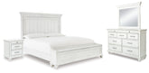 Hoover Furniture Outlet - Ashley Furniture - Kanwyn Queen Panel Storage Bed, Dresser, Mirror and Nightstand - Queen Panel Storage Bed, Dresser, Mirror and Nightstand - B777B19