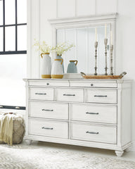 Hoover Furniture Outlet - Ashley Furniture - Kanwyn Dresser and Mirror - Dresser and Mirror - B777B1