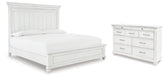 Hoover Furniture Outlet - Ashley Furniture - Kanwyn Queen Panel Bed and Dresser - Queen Panel Bed and Dresser - B777B37