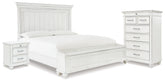 Hoover Furniture Outlet - Ashley Furniture - Kanwyn King Panel Storage Bed, Chest and Nightstand - King Panel Storage Bed, Chest and Nightstand - B777B30