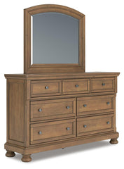 Feddinger King Panel Bed, Dresser, Mirror, Chest and 2 Nightstands