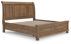 Hoover Furniture Outlet - Ashley Furniture - Feddinger King Storage Sleigh Bed - King Storage Sleigh Bed - PCB779B8