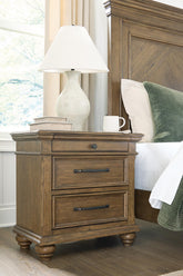 Hoover Furniture Outlet - Ashley Furniture - Karallin Nightstand - Three Drawer Night Stand - PCB782-93