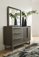 Hoover Furniture Outlet - Ashley Furniture - Arkenton Dresser and Mirror - Dresser and Mirror - B786B1
