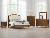 Hoover Furniture Outlet - Ashley Furniture - Sturlayne Queen Upholstered Panel Bed - Queen Upholstered Panel Bed - B787B2