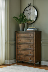 Hoover Furniture Outlet - Ashley Furniture - Sturlayne Chest of Drawers - Five Drawer Chest - B787-46