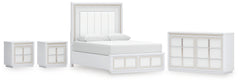 Chalanna Queen Storage Bed, Dresser and 2 Nightstands