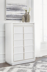 Hoover Furniture Outlet - Ashley Furniture - Chalanna Chest of Drawers - Five Drawer Chest - B822-46