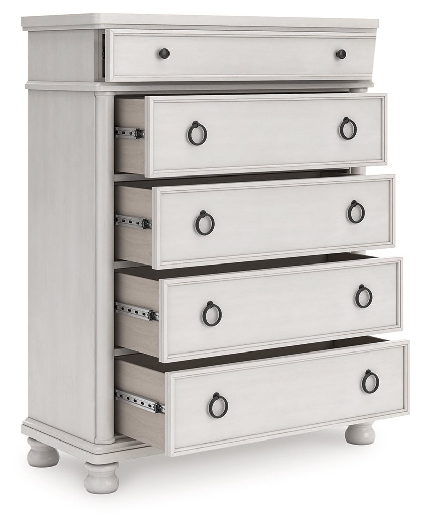 Hoover Furniture Outlet - Ashley Furniture - Rowlenstown Chest of Drawers - Five Drawer Chest - PCB823-46