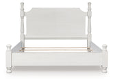 Hoover Furniture Outlet - Ashley Furniture - Rowlenstown King Poster Bed - King Poster Bed - PCB823B4