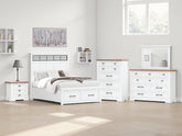 Hoover Furniture Outlet - Ashley Furniture - Ashbryn Queen Panel Storage Bed - Queen Panel Storage Bed - B844B2