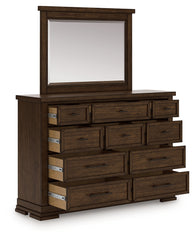 Hoover Furniture Outlet - Ashley Furniture - Taffenbrook Dresser and Mirror - Dresser and Mirror - B849B1
