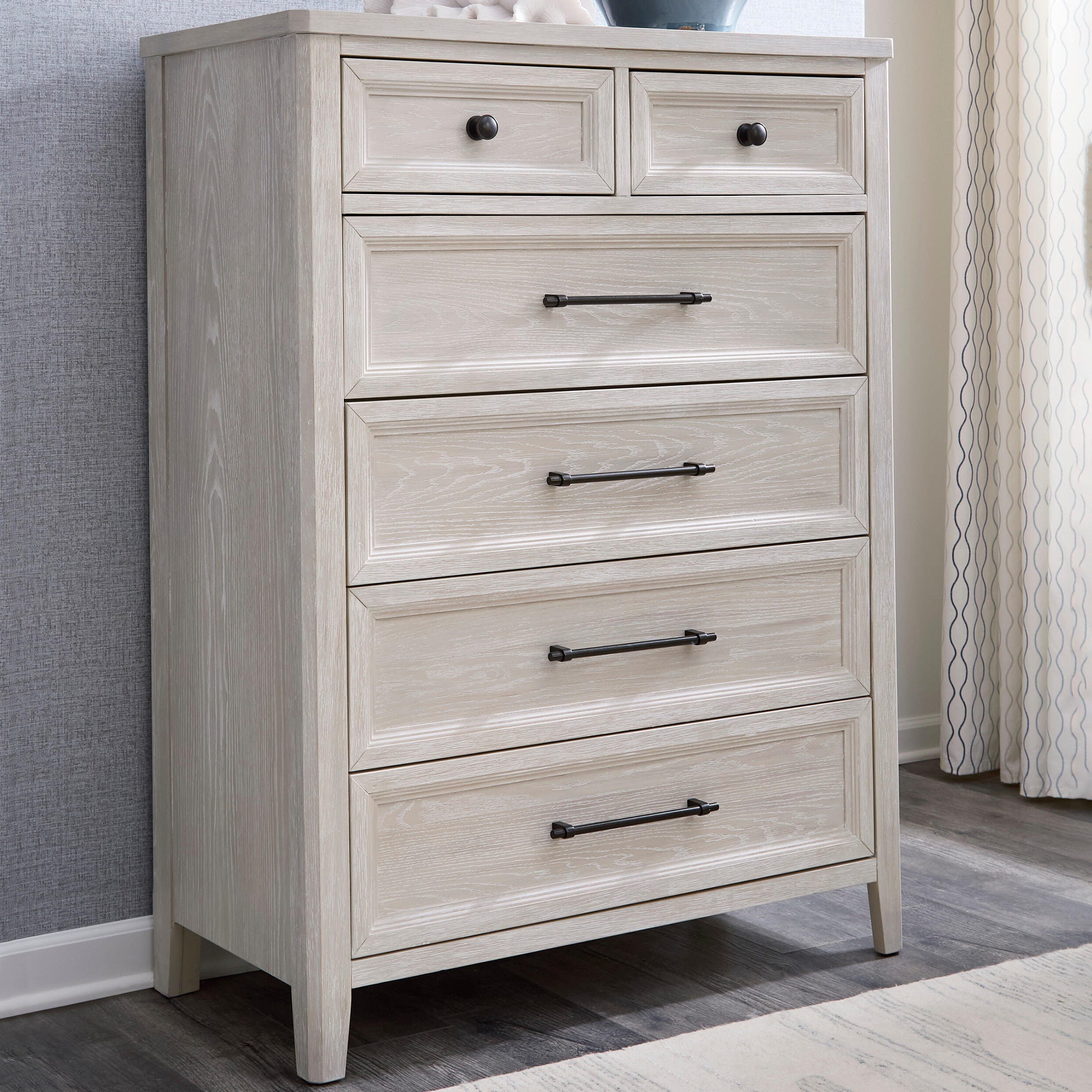 Hoover Furniture Outlet - Ashley Furniture - Darbonton Chest of Drawers - Six Drawer Chest - PCB853-46