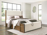 Hoover Furniture Outlet - Ashley Furniture - Marxmore Queen Upholstered Storage Bed - Queen Upholstered Storage Bed - B863B2