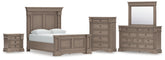 Hoover Furniture Outlet - Ashley Furniture - Blairhurst Queen Panel Bed, Dresser, Mirror, Chest and Nightstand - Queen Panel Bed, Dresser, Mirror, Chest and Nightstand - B916B8