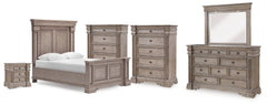 Hoover Furniture Outlet - Ashley Furniture - Blairhurst Queen Panel Bed, Dresser, Mirror, 2 Chests and Nightstand - Queen Panel Bed, Dresser, Mirror, 2 Chests and Nightstand - B916B12
