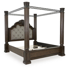 Maylee King Poster Bed and 2 Nightstands