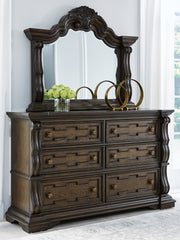 Hoover Furniture Outlet - Ashley Furniture - Maylee Dresser and Mirror - Dresser and Mirror - B947B1