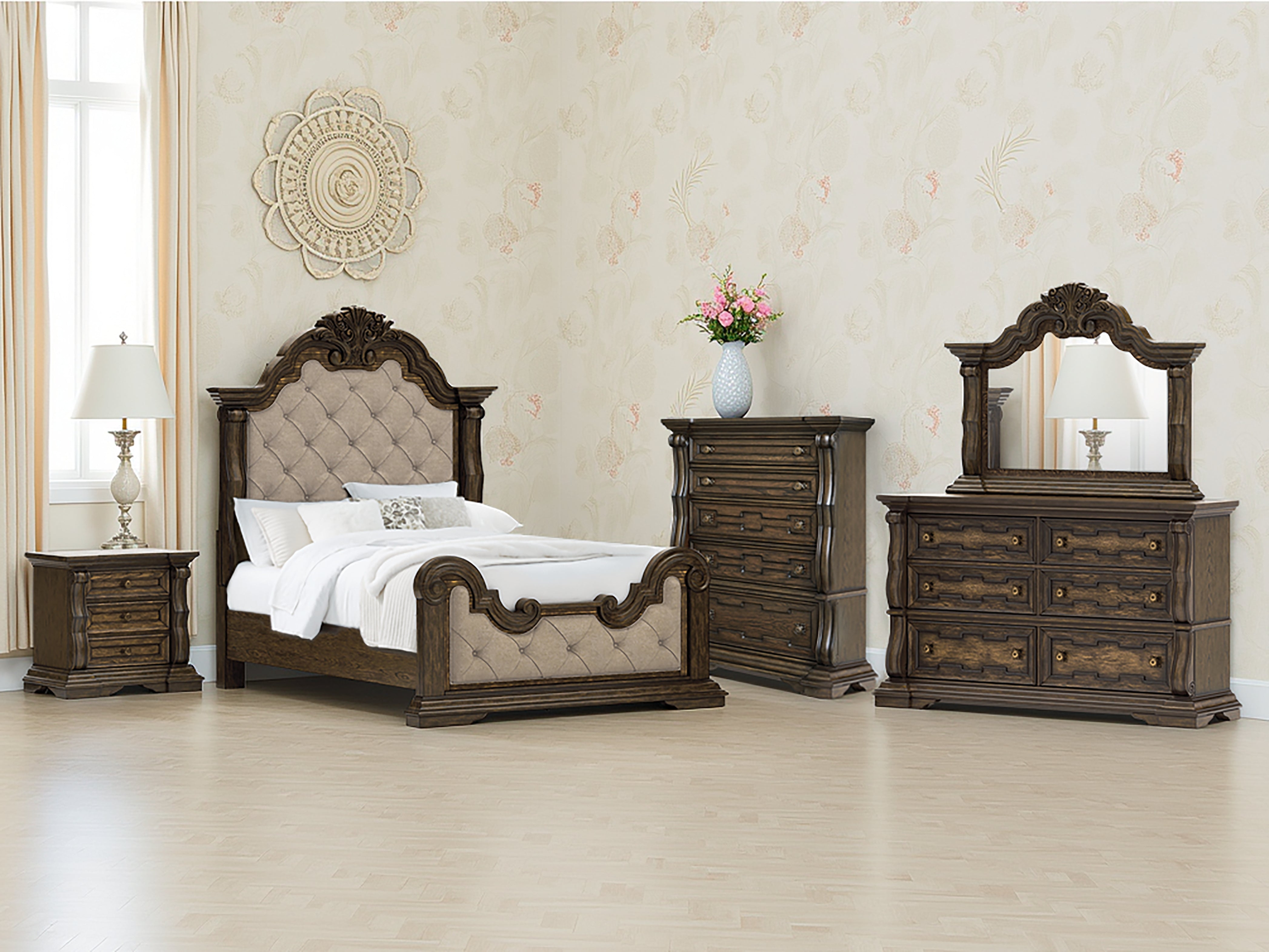 Hoover Furniture Outlet - Ashley Furniture - Maylee Queen Upholstered Bed - Queen Upholstered Bed - B947B2
