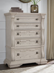 Hoover Furniture Outlet - Ashley Furniture - Bruchandi Chest of Drawers - Five Drawer Chest - PCB948-46