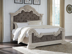 Hoover Furniture Outlet - Ashley Furniture - Bruchandi California King Upholstered Panel Bed - California King Upholstered Panel Bed - PCB948B5